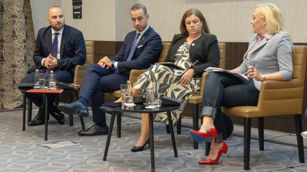 Sa panela o stanju otvorenih podataka i digitalizacije na Zapadnom Balkanu. Foto: BIRN/Samir Kajošević