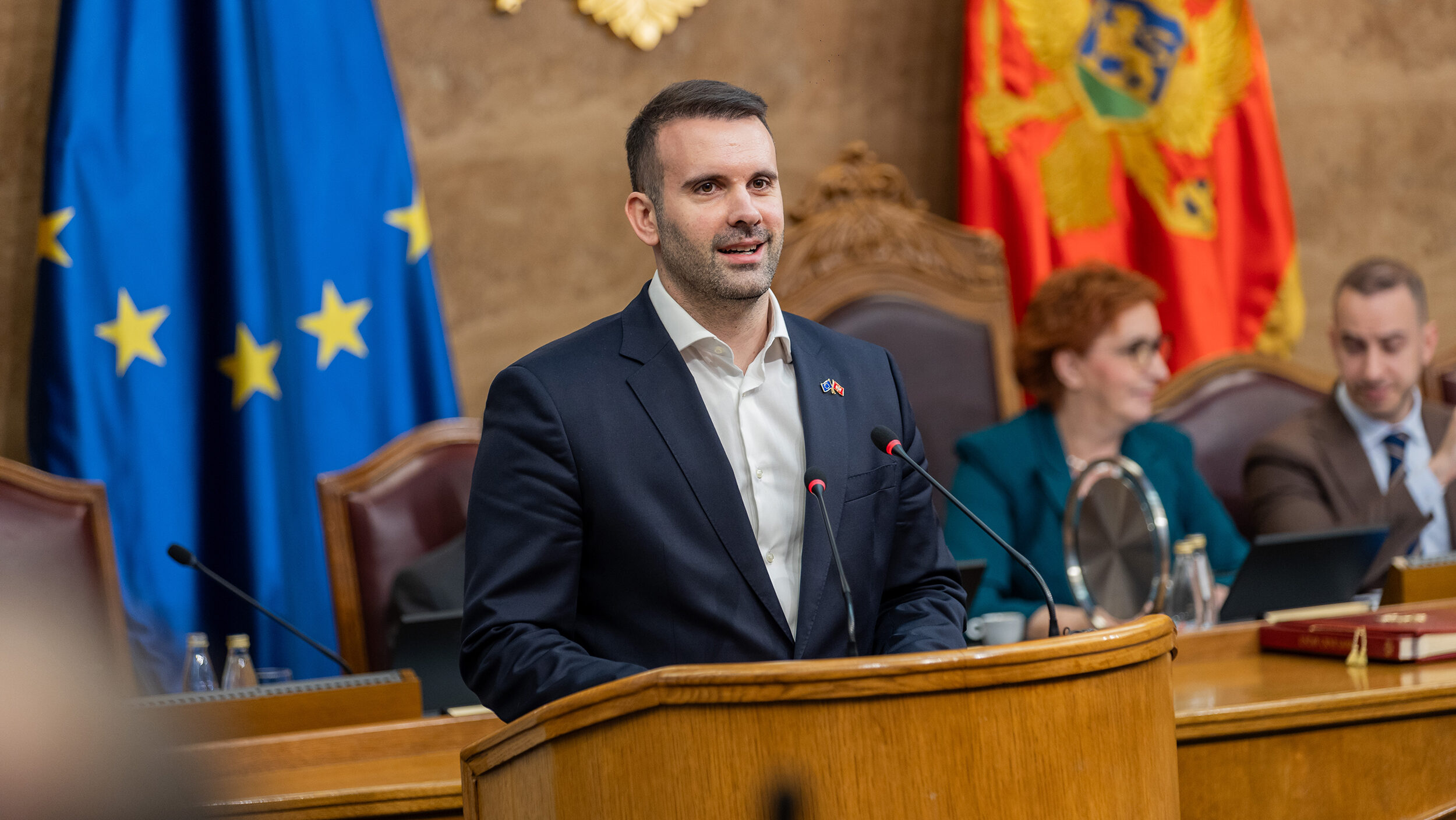 Premijer Milojko Spajić u Skupštini Crne Gore. Foto: Vlada Crne Gore