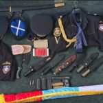 Dio oružja i uniformi zaplijenjenih u akciji „Lugansk“. Foto: Uprava policije