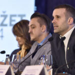 Milojko Spajić i Novica Vuković na konferenciji za novinare. Foto: Vlada Crne Gore