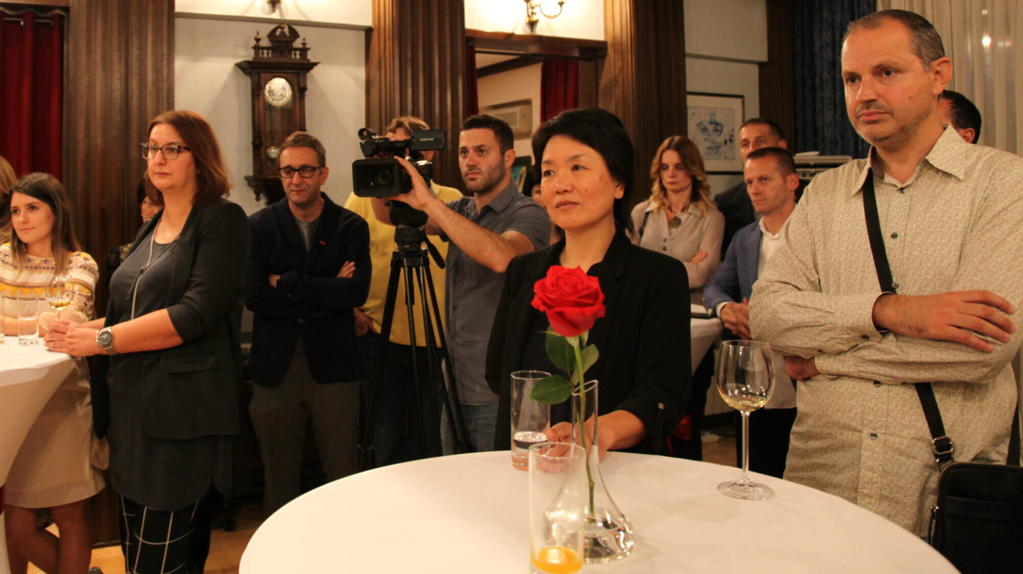 Prijem za novinare koji su učestvovali u studijskim posjetama. Foto: Ambasada Kine u Crnoj Gori